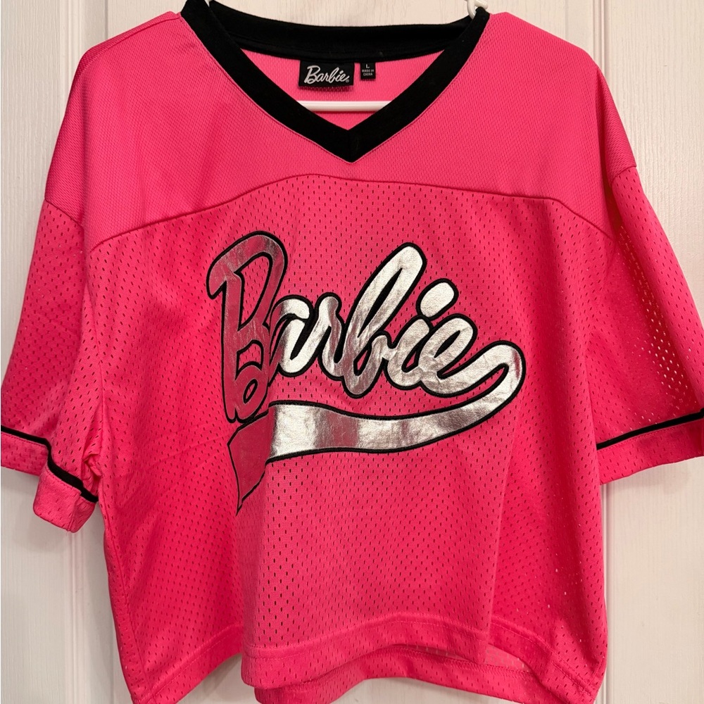 Barbie Pink and Black Kids Jersey